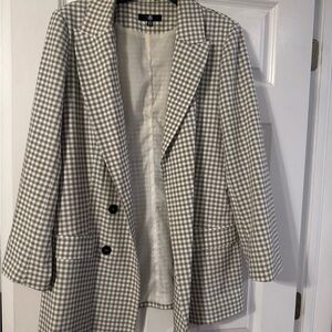 Misguided plaid blazer
